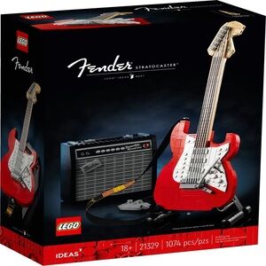 LEGO retired Fender Stratocaster Set(re/black with amp